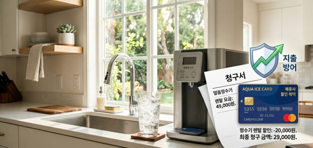 매월 고정 지출을 획기적으로 낮춰주는 얼음정수기 렌탈 제휴카드 할인 혜택