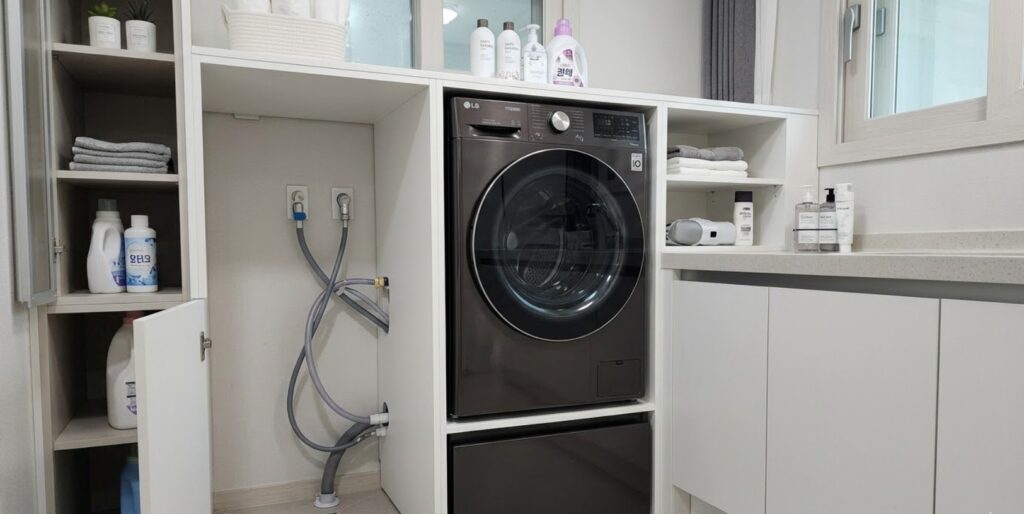 2026 화성 동탄 LG FH25GAGF 세탁기 건조기 콤보 렌탈 신축 아파트 설치 사례