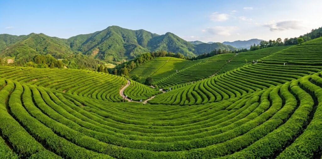 광주 전남 봄나들이 보성 대한다원 계단식 녹차밭 풍경