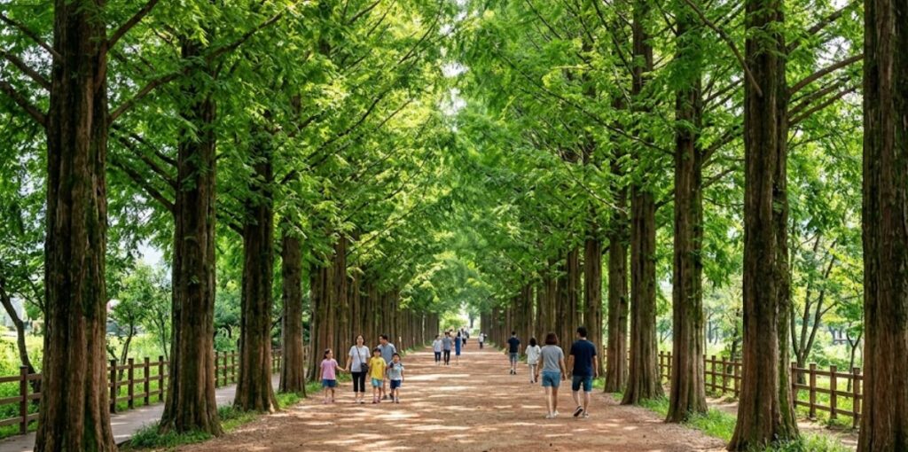 광주 전남 봄나들이 명소 담양 메타세쿼이아 랜드 숲길