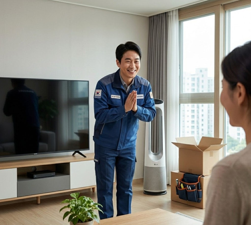 대기업 본사 기사님의 친절하고 안전한 배송 설치로 마무리되는 광주 가전제품 렌탈