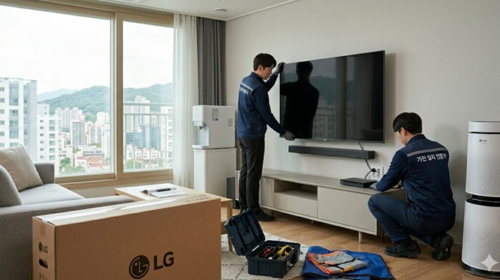 대기업 본사 기사님의 친절하고 안전한 배송 설치로 마무리되는 목포 가전제품 렌탈