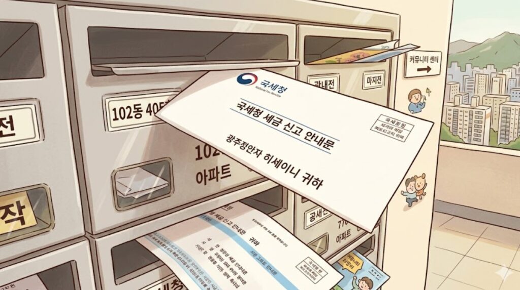 종합소득세 신고 기간 전 국세청 우편물 확인