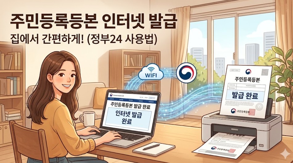 주민등록 등본 인터넷 발급