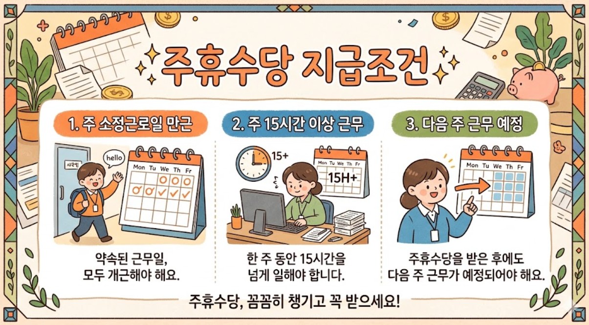주휴수당 지금조건