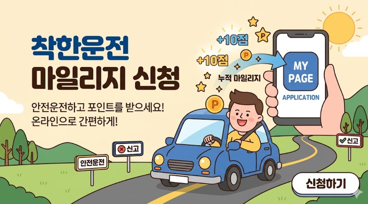 착한운전 마일리지 신청