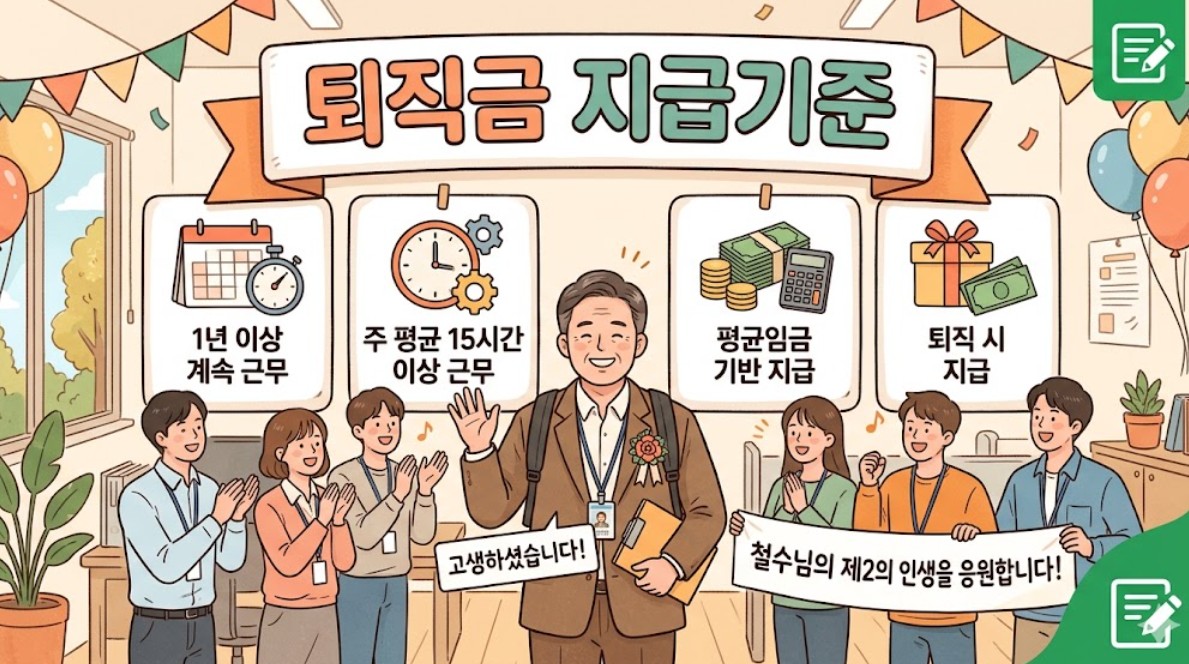 퇴직금 지급조건